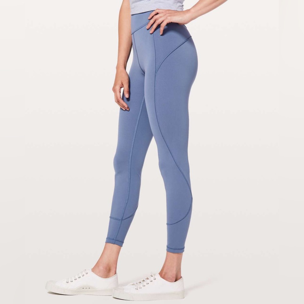Lululemon In Movement 7/8 Tight *Everlux 25" Brilliant Blue